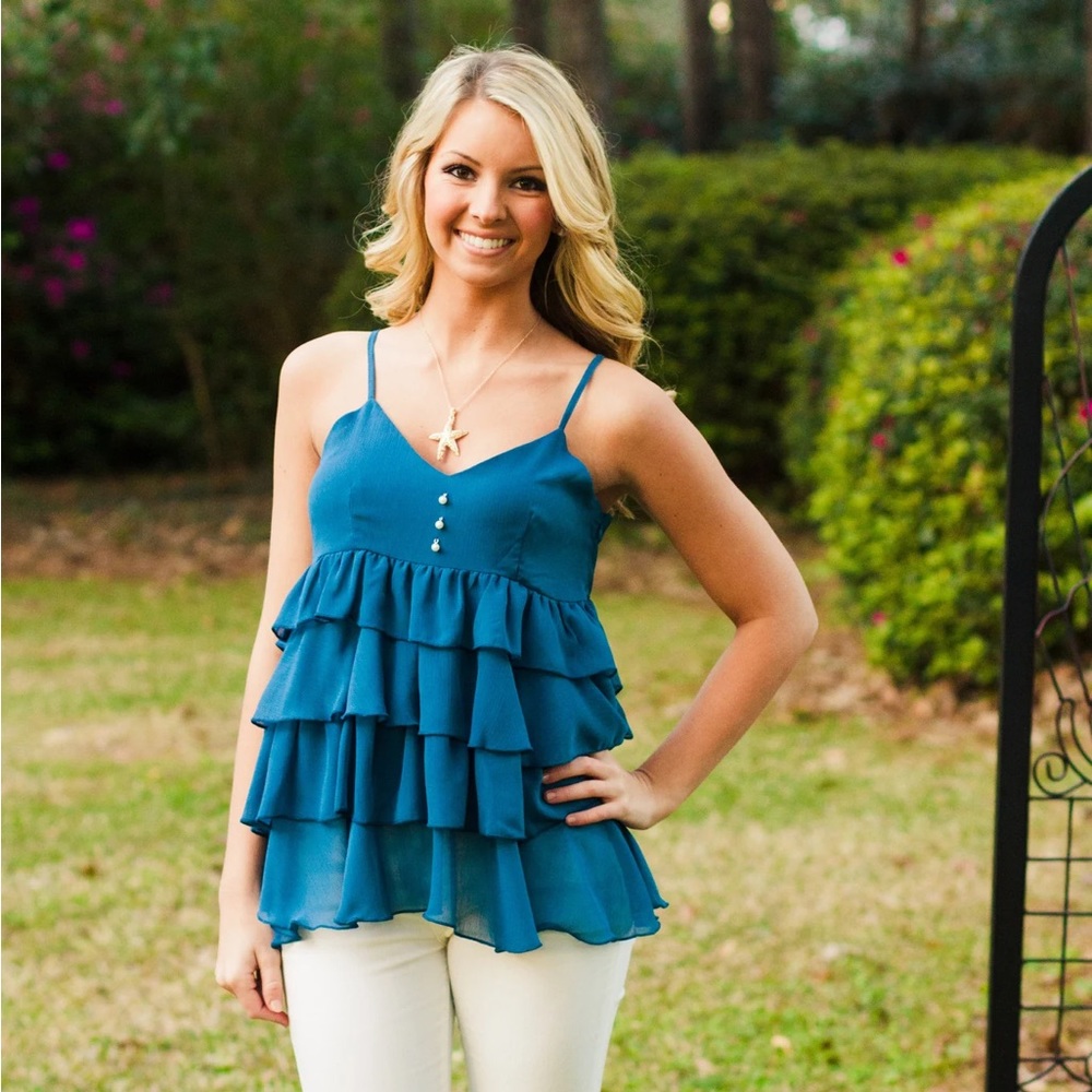 NWT - Teal Blouse